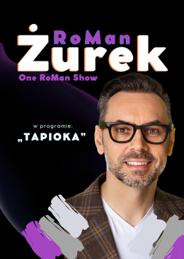 Baner promujący wydarzenie. Nazwa wydarzenia i zdjęcie artysty.