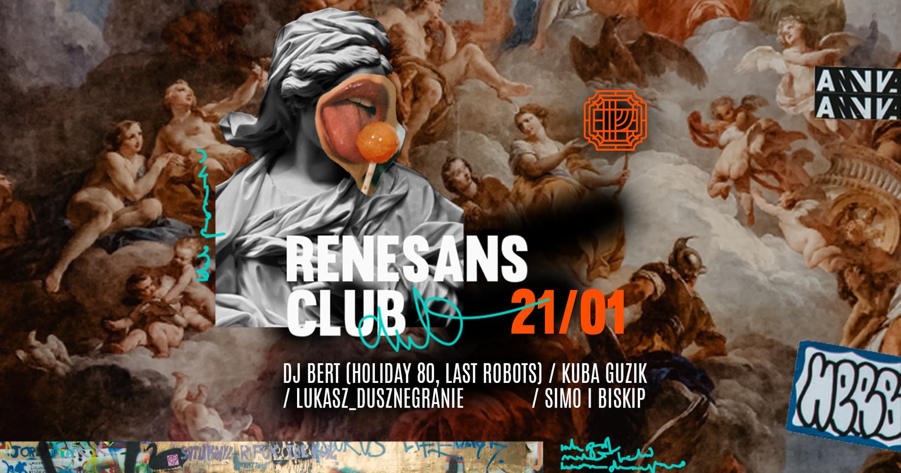 Baner promujący wydarzenie. Nazwa wydarzenia i data.