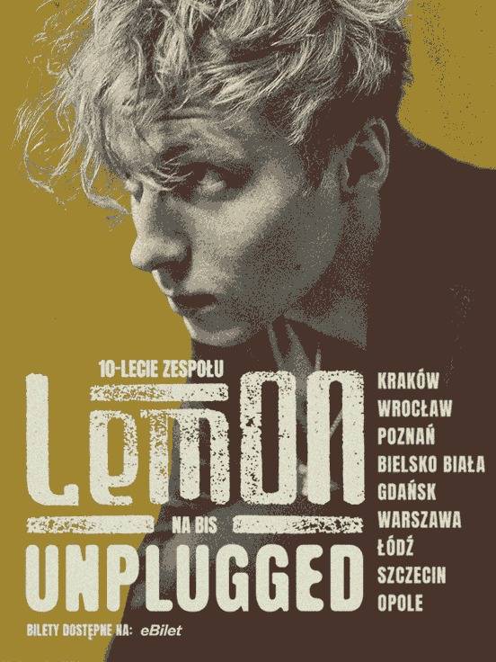 Baner promujący wydarzenie. Nazwa wydarzenia i zdjęcie artysty.