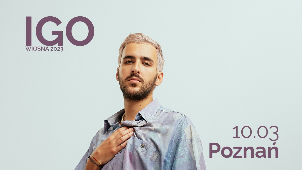 Baner promujący wydarzenie. Nazwa wydarzenia i zdjęcie artysty.