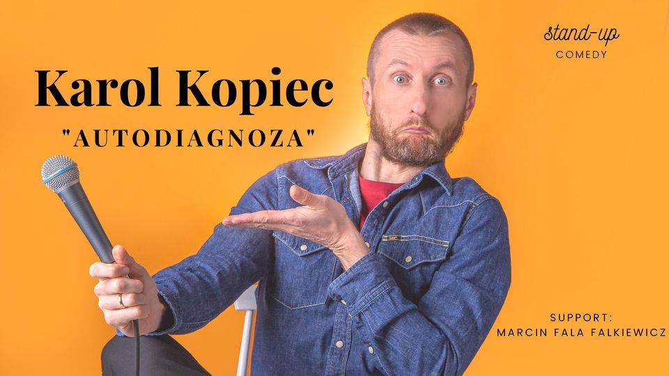 Baner promujący wydarzenie. Nazwa wydarzenia i zdjęcie artysty.