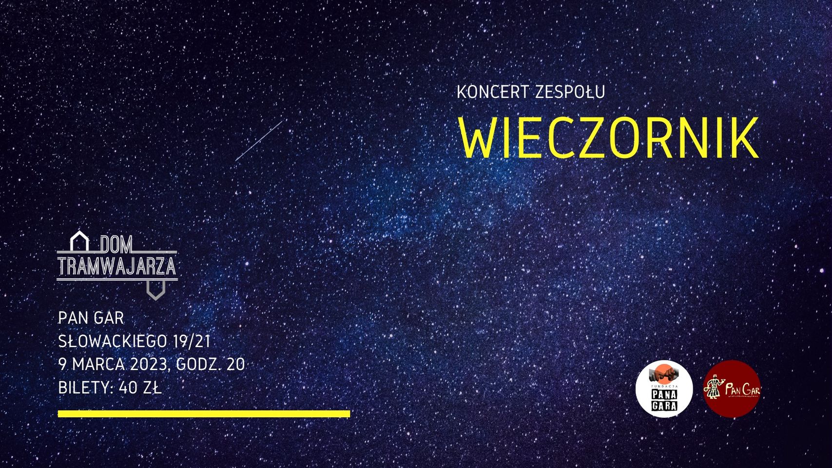 Baner promujący wydarzenie. Nazwa wydarzenia i data.