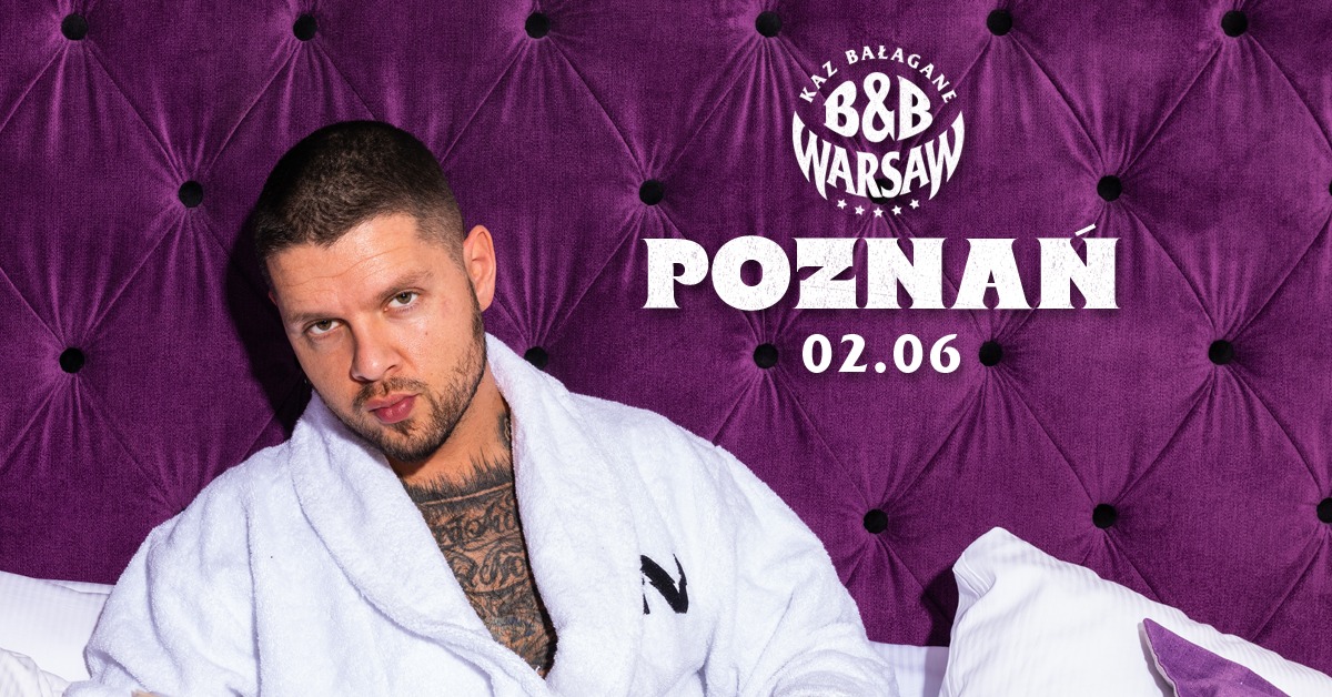 Baner promujący wydarzenie. Nazwa wydarzenia i zdjęcie artysty.