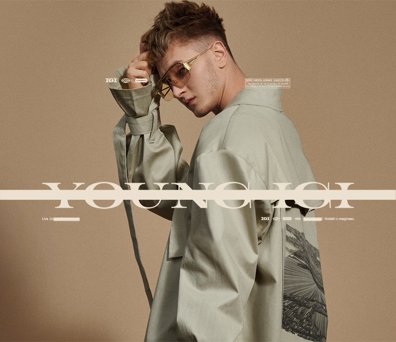 Baner promujący wydarzenie. Nazwa wydarzenia i zdjęcie artysty.