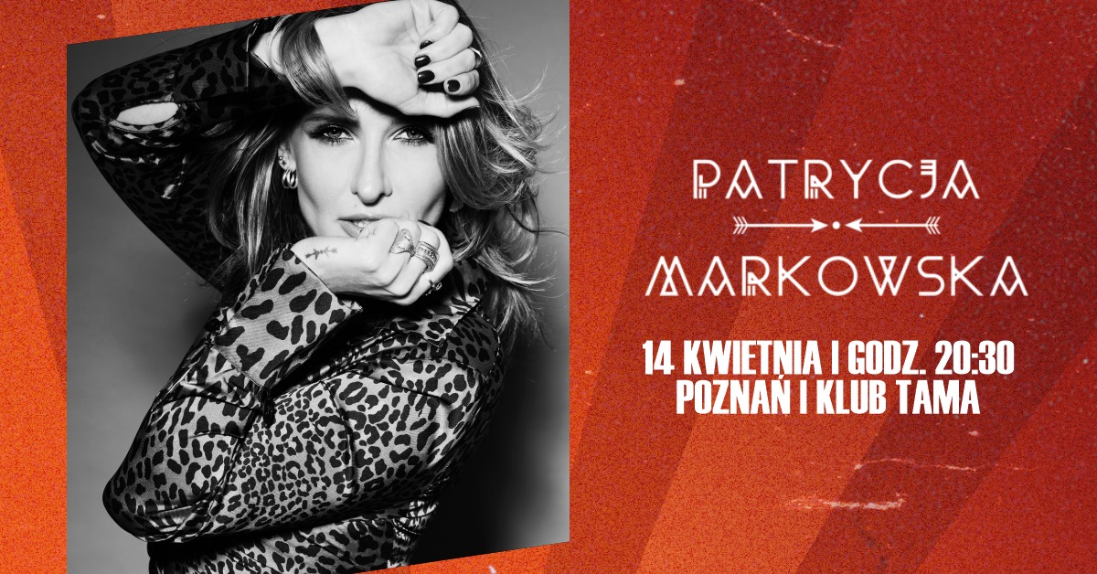 Baner promujący wydarzenie. Nazwa wydarzenia, data i zdjęcie Artystki.