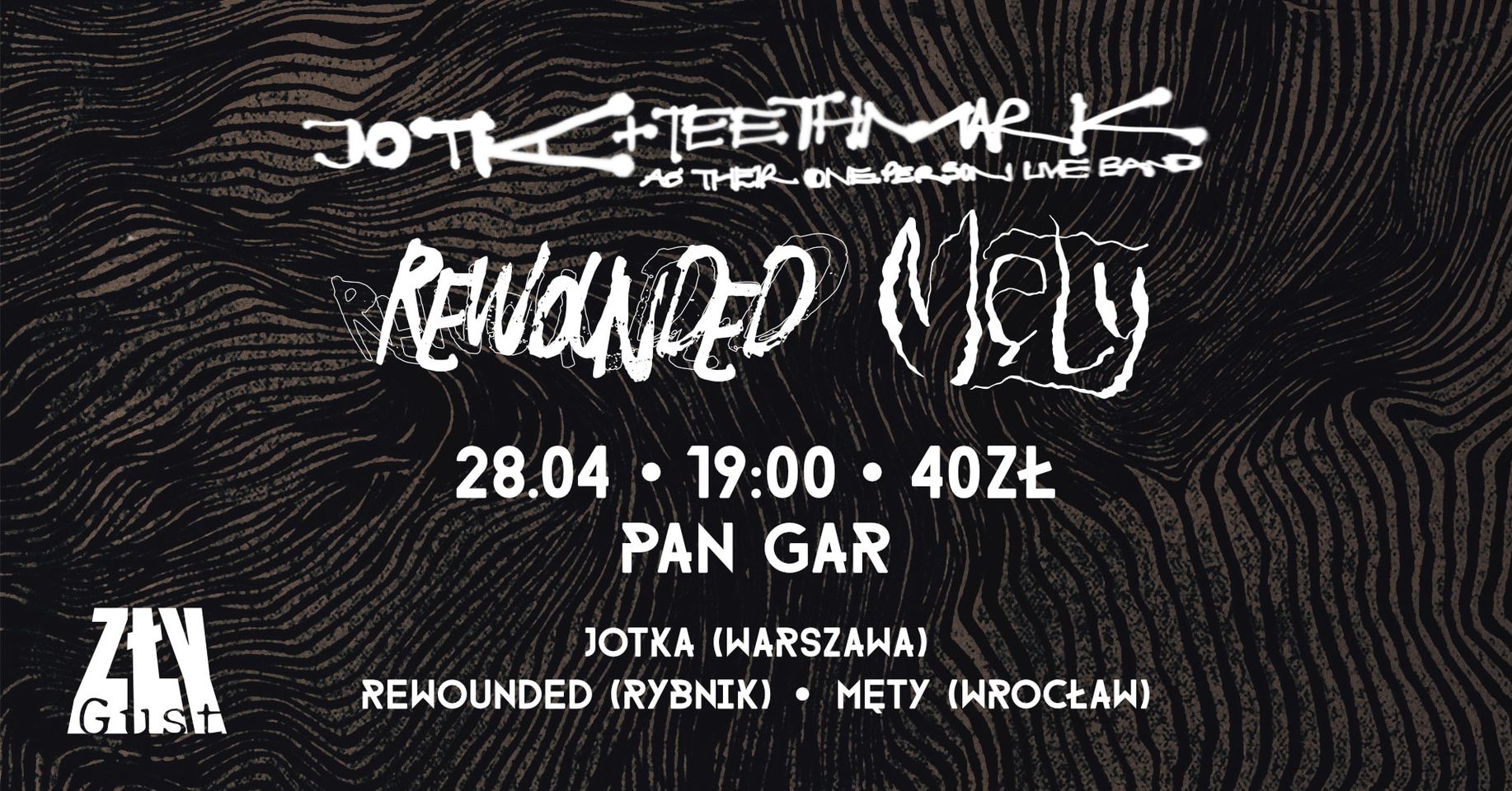 Baner promujący wydarzenie. Nazwa wydarzenia i zdjęcie artystów.