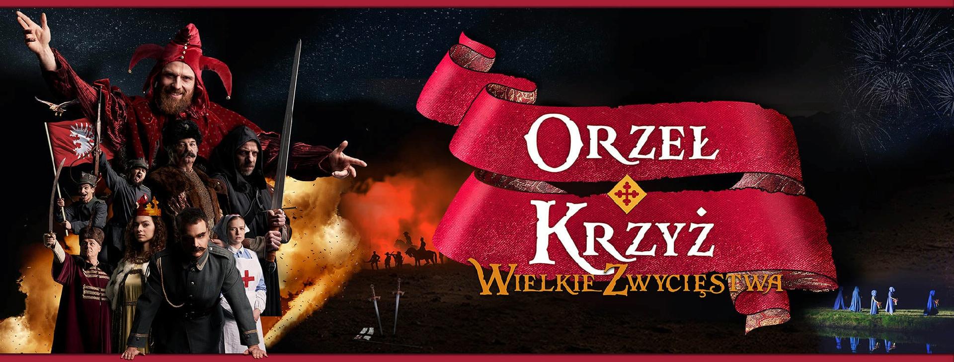 Na banerze napis z nazwą widowiska.