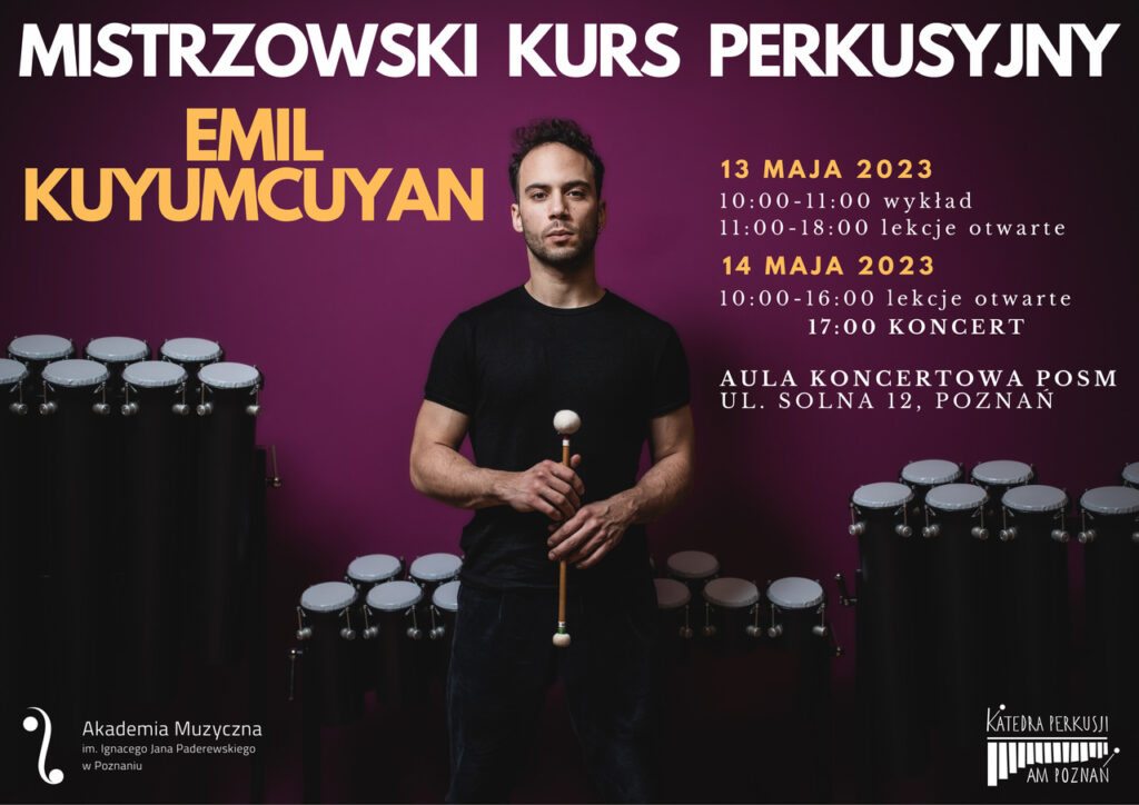 Baner promujący wydarzenie. Nazwa wydarzenia i zdjęcie artysty.