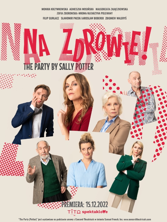 Baner promujący wydarzenie. Zdjęcie członków zespołu.