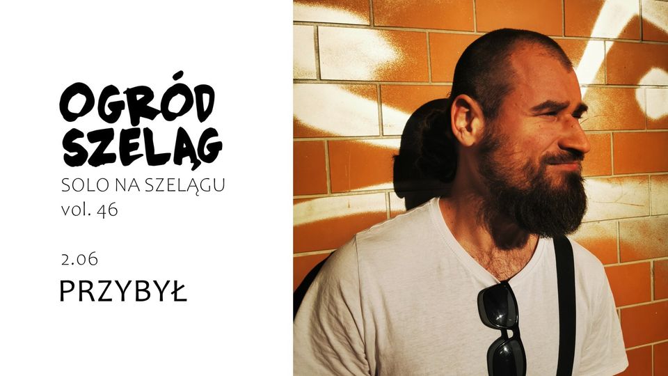 Baner promujący wydarzenie. Nazwa wydarzenia i zdjęcie artysty.