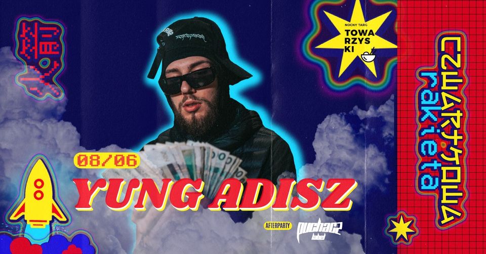 Baner promujący wydarzenie. Nazwa wydarzenia i zdjęcie artysty.