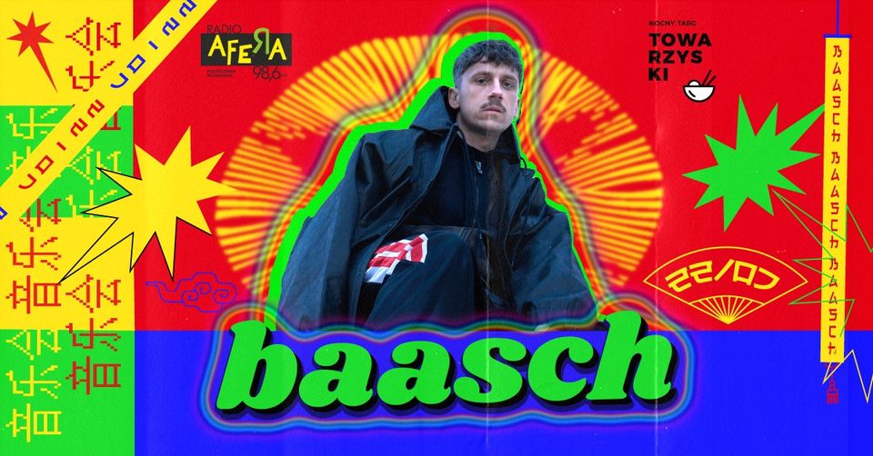 Baner promujący wydarzenie. Nazwa wydarzenia i zdjęcie artysty.