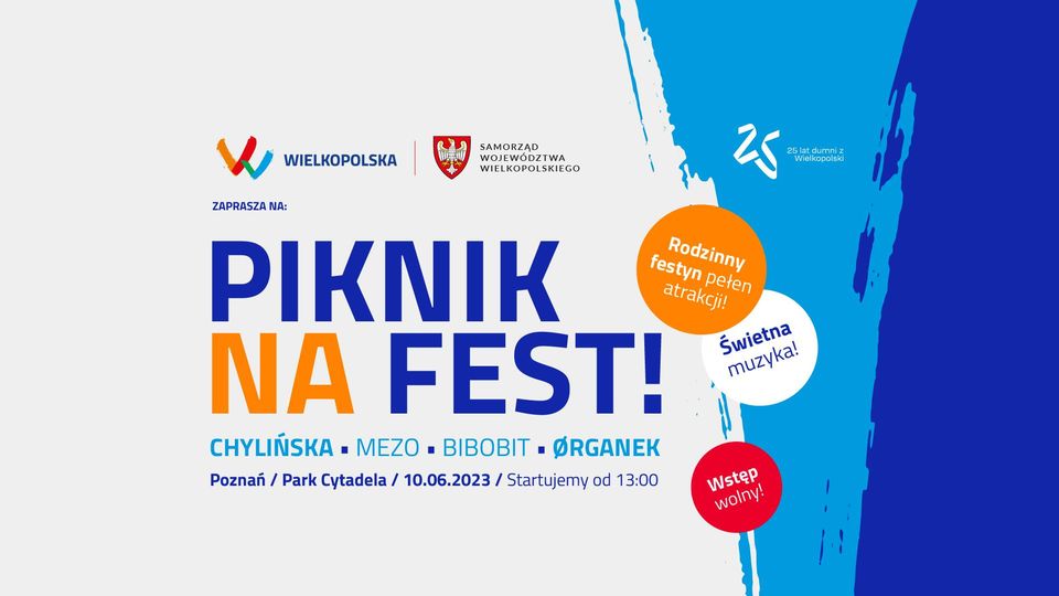 Baner promujący wydarzenie. Nazwa wydarzenia i data.