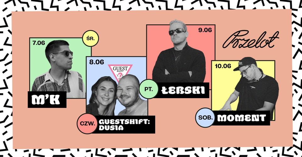 Baner promujący wydarzenie. Nazwa wydarzenia i zdjęcie artystów.