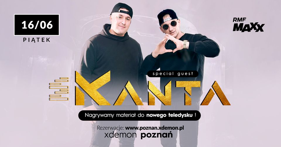 Baner promujący wydarzenie. Nazwa wydarzenia i zdjęcie artystów.