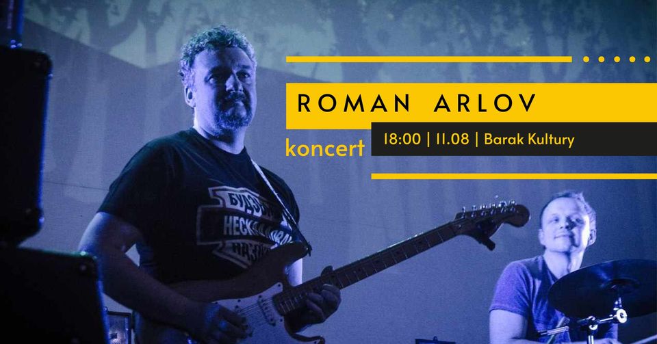 Baner promujący wydarzenie. Nazwa wydarzenia i zdjęcie artysty.