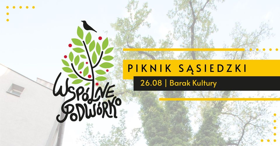 Baner promujący wydarzenie. Nazwa wydarzenia i data.