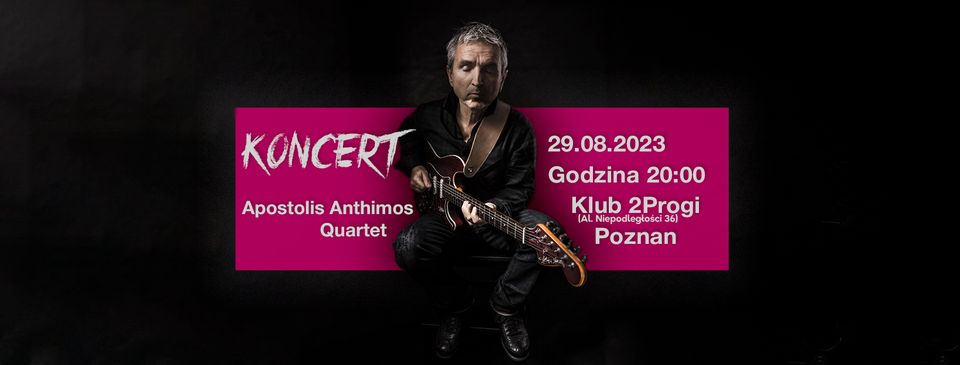 Baner promujący wydarzenie. Nazwa wydarzenia i zdjęcie artysty.