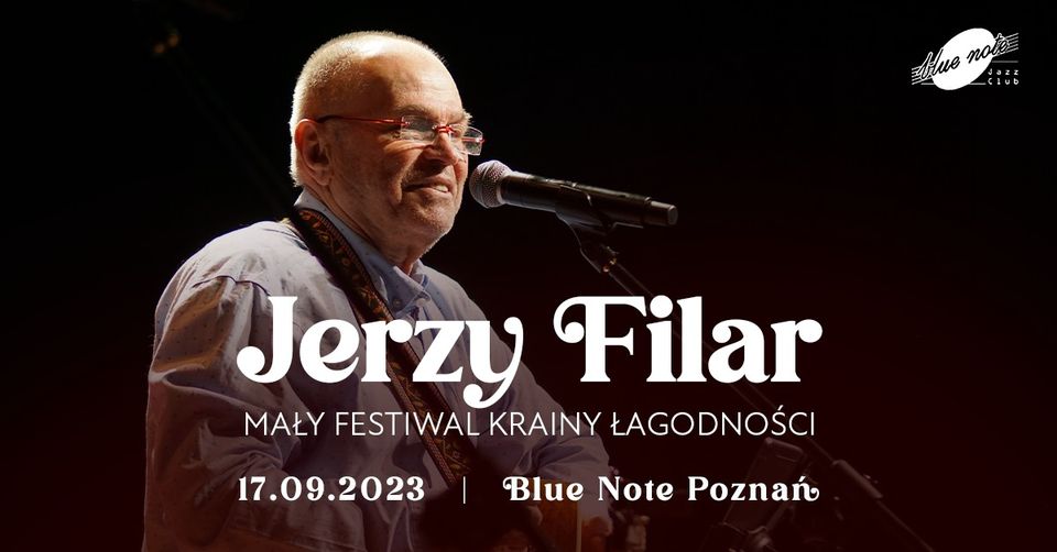 Baner promujący wydarzenie. Nazwa wydarzenia i zdjęcie artysty.