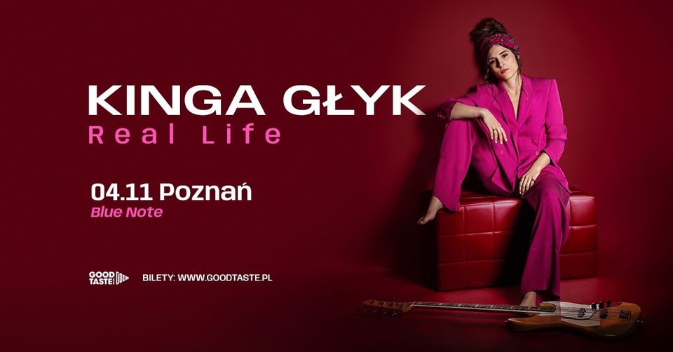 Baner promujący wydarzenie. Nazwa wydarzenia i zdjęcie artystki.