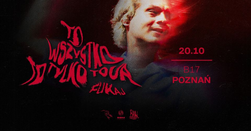 Baner promujący wydarzenie. Nazwa wydarzenia i zdjęcie artysty.