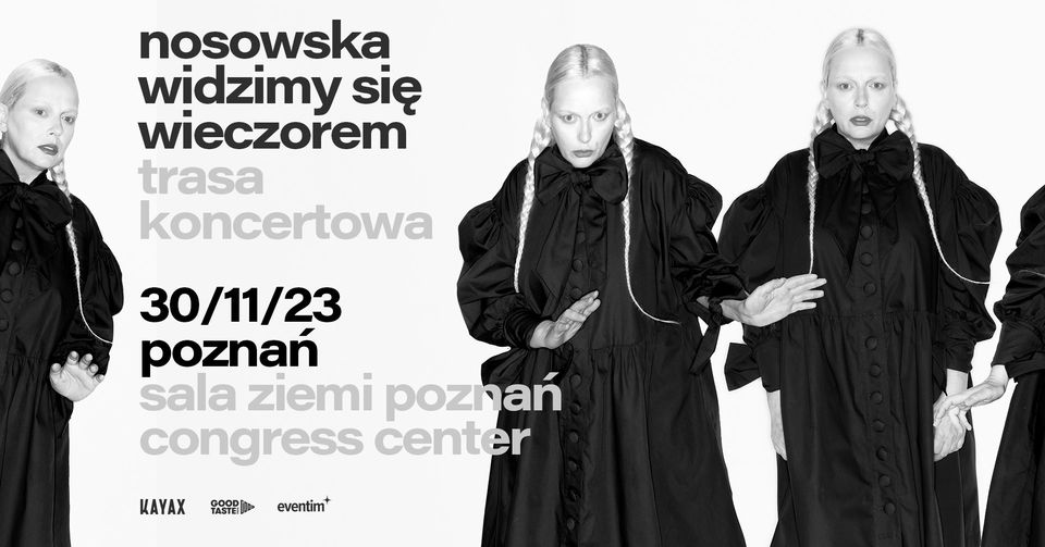 Baner promujący wydarzenie. Nazwa wydarzenia i zdjęcie artystki.