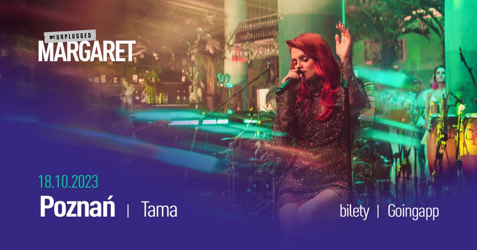 Baner promujący wydarzenie. Nazwa wydarzenia i zdjęcie artystki.