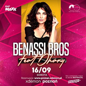 Baner promujący wydarzenie. Nazwa wydarzenia i zdjęcie artystki.