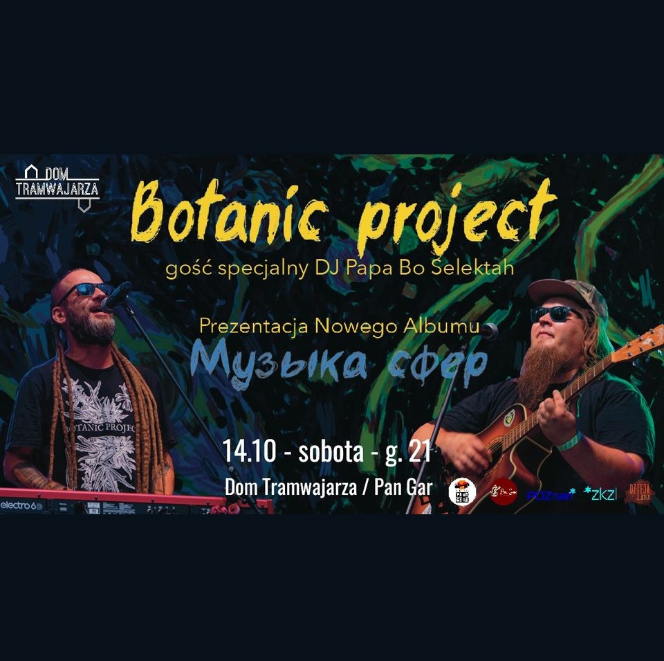 Baner promujący wydarzenie. Nazwa wydarzenia i zdjęcie artystów.