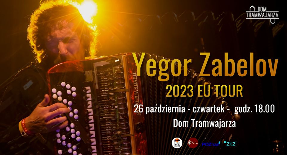 Baner promujący wydarzenie. Nazwa wydarzenia i zdjęcie artysty.