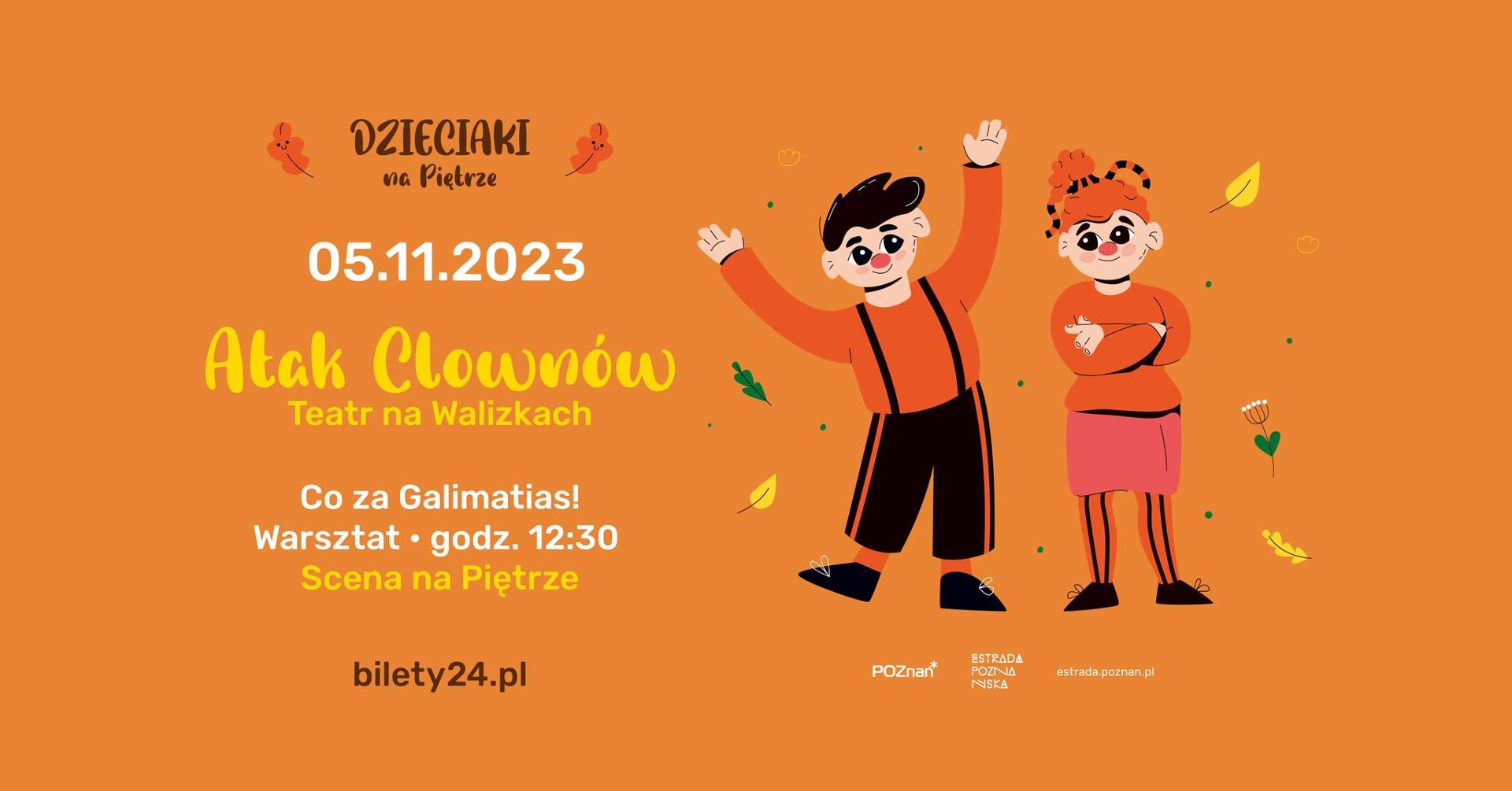 Baner promujący wydarzenie. Nazwa wydarzenia i data.