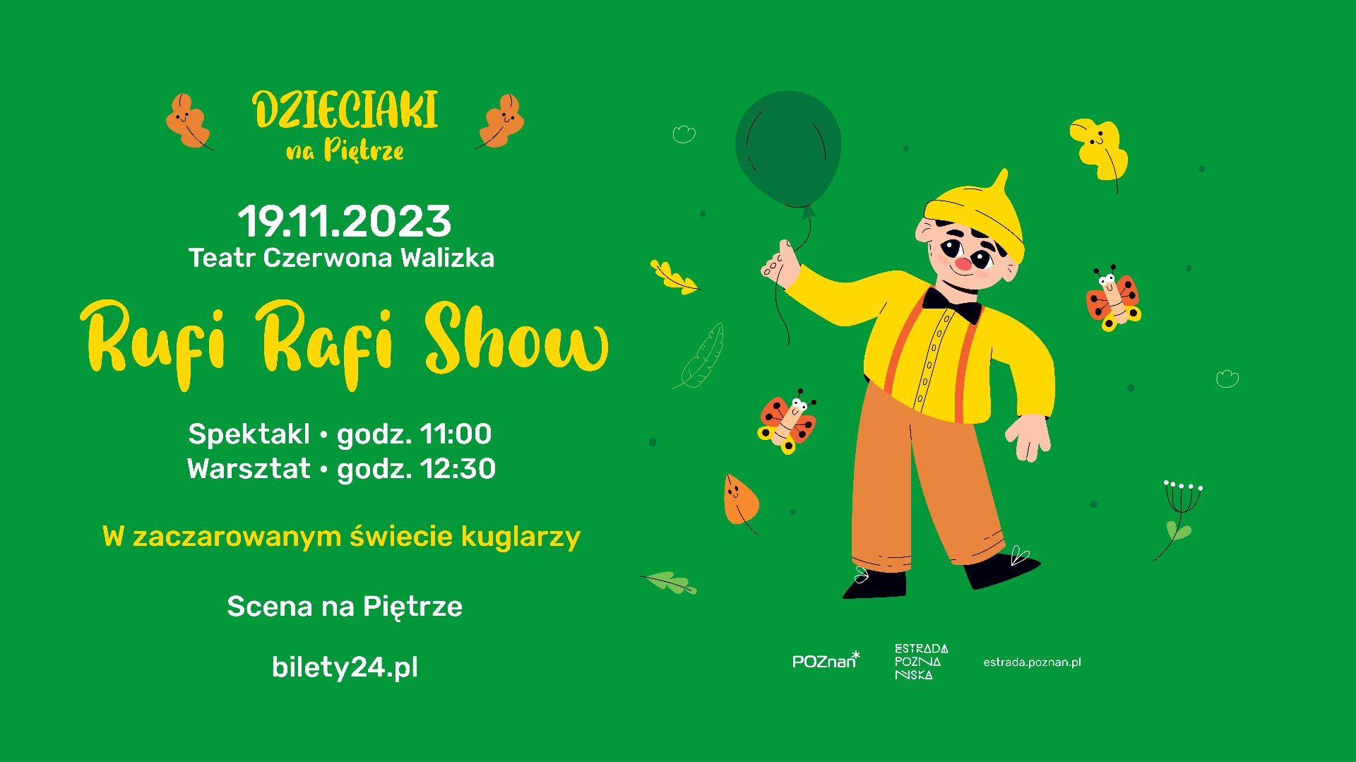 Baner promujący wydarzenie. Nazwa wydarzenia i data.