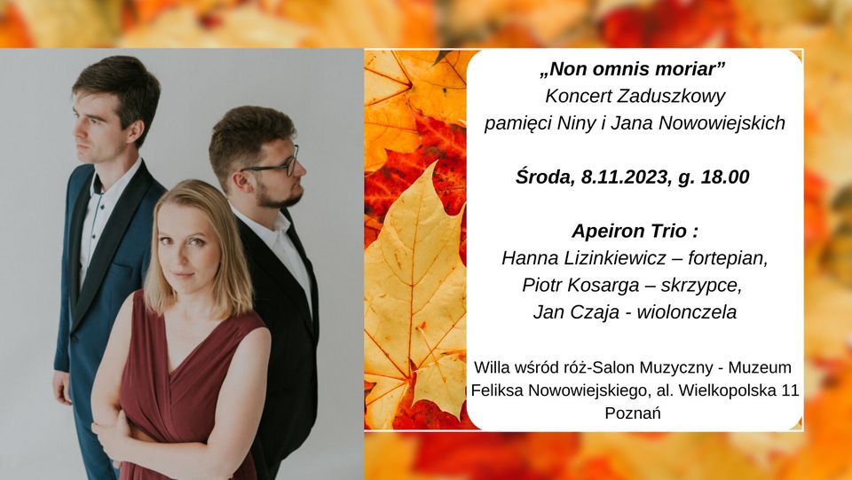 Baner promujący wydarzenie. Nazwa wydarzenia i zdjęcie artystów.