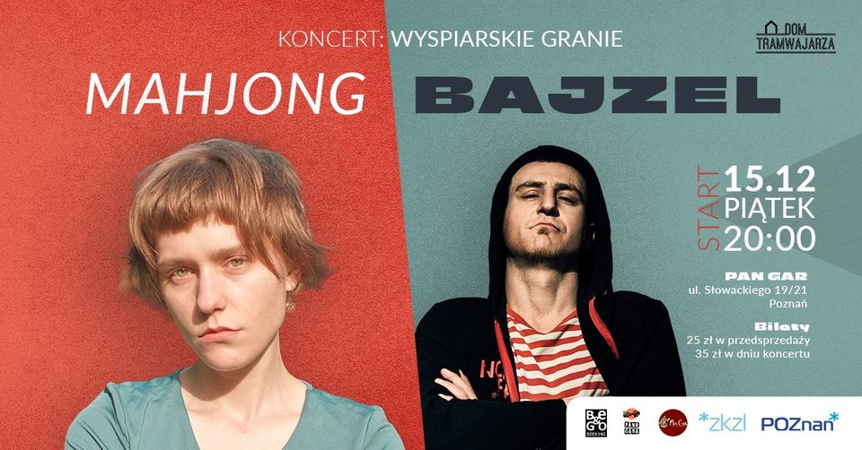 Baner promujący wydarzenie. Nazwa wydarzenia i zdjęcie artystów.