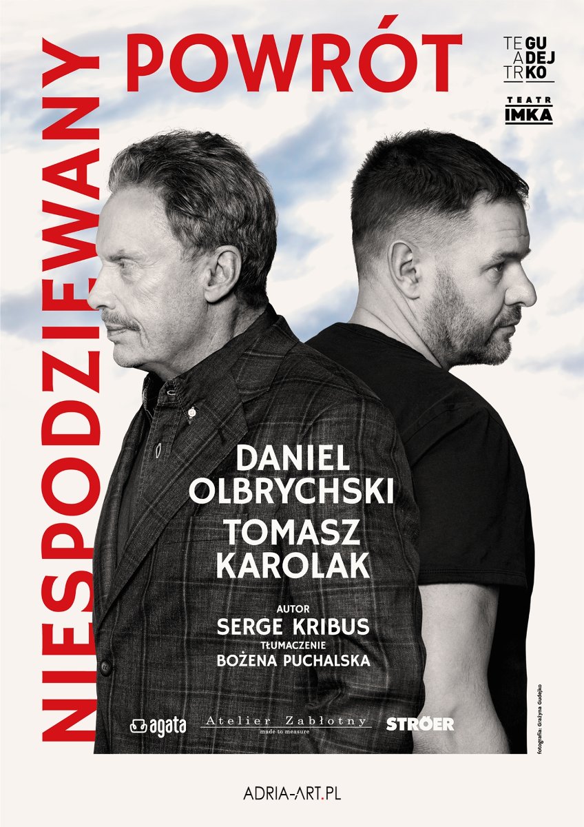 Baner promujący wydarzenie. Nazwa wydarzenia i zdjęcie artystów.