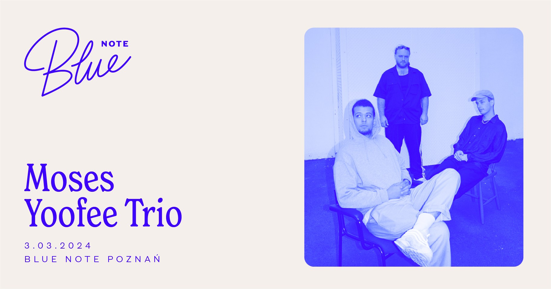 Baner promujący wydarzenie. Nazwa wydarzenia i zdjęcie artystów.