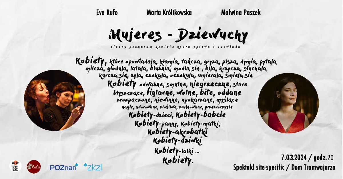 Baner promujący wydarzenie. Nazwa wydarzenia i zdjęcie artystów.