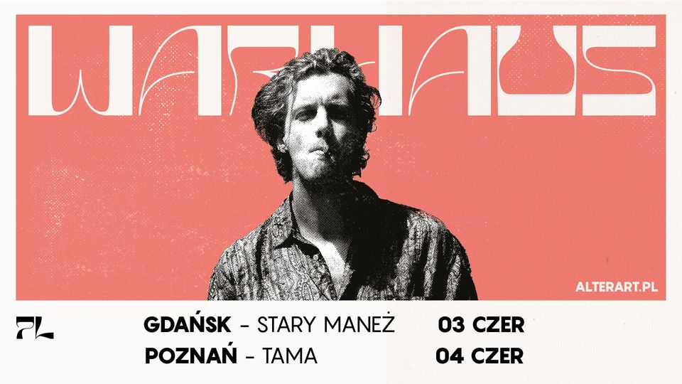 Baner promujący wydarzenie. Nazwa wydarzenia i zdjęcie artysty.