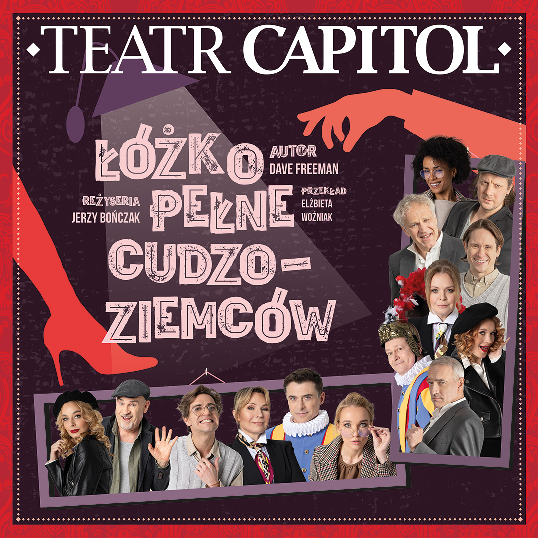 Baner promujący wydarzenie. Nazwa wydarzenia i zdjęcie artystów.