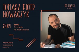 Baner promujący wydarzenie. Nazwa wydarzenia i zdjęcie artysty.