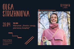 Baner promujący wydarzenie. Nazwa wydarzenia i zdjęcie artystki.