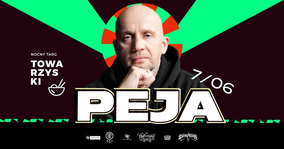 Baner promujący wydarzenie. Nazwa wydarzenia i zdjęcie artysty.