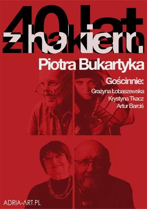 Baner promujący wydarzenie. Nazwa wydarzenia i zdjęcie artysty.