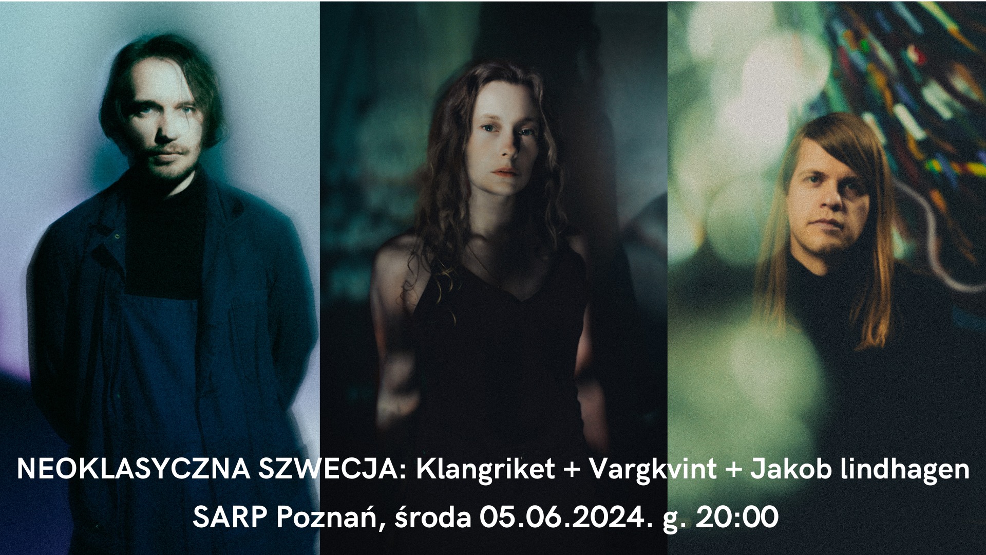 Baner promujący wydarzenie. Nazwa wydarzenia i zdjęcie artystów.