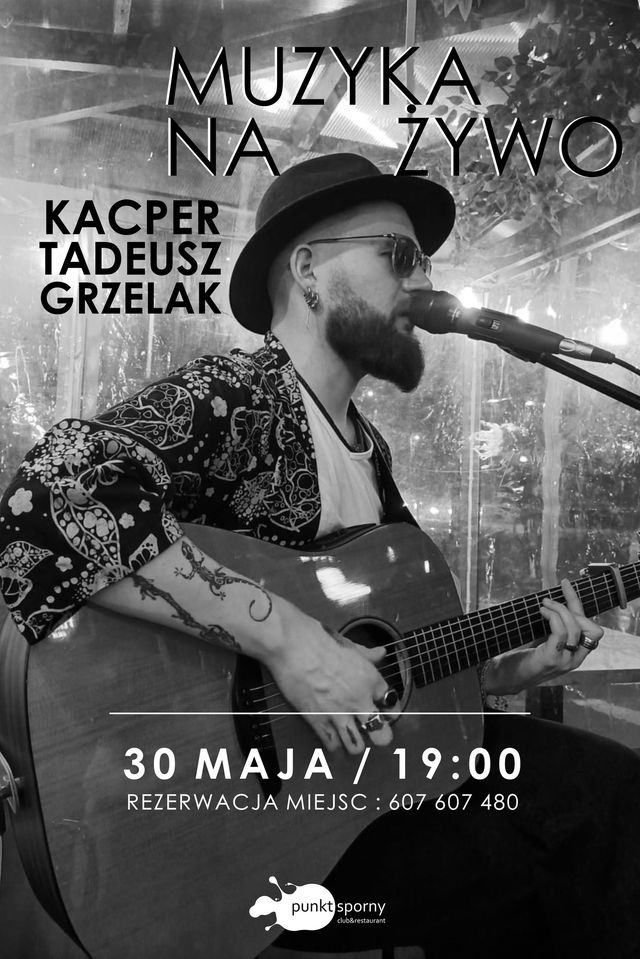 Baner promujący wydarzenie. Nazwa wydarzenia, data i zdjęcie Artysty.