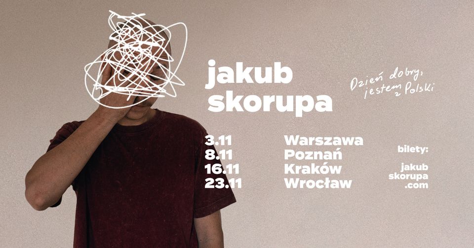 Baner promujący wydarzenie. Nazwa wydarzenia, data i zdjęcie Artysty.