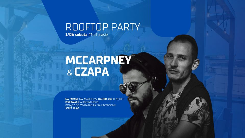 Baner promujący wydarzenie. Nazwa wydarzenia i zdjęcie artystów.