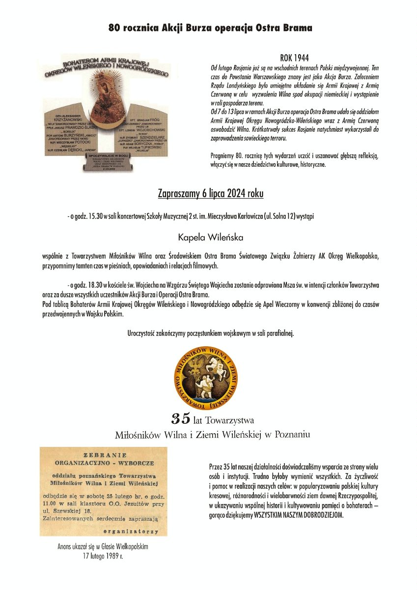 Baner promujący wydarzenie. Nazwa wydarzenia i data.