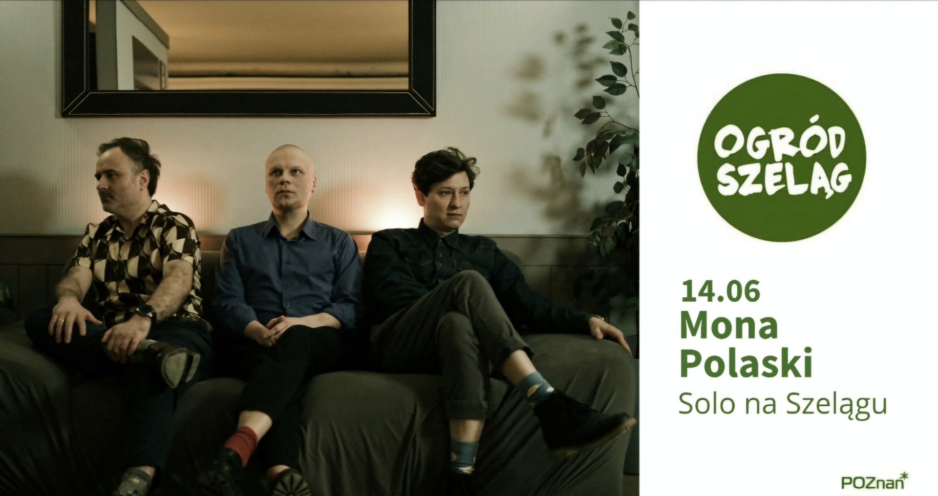 Baner promujący wydarzenie. Nazwa wydarzenia i zdjęcie artystów.