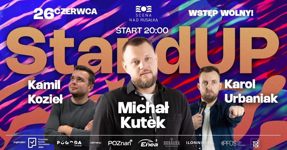 Baner promujący wydarzenie. Nazwa wydarzenia, data i zdjęcie Artystów.